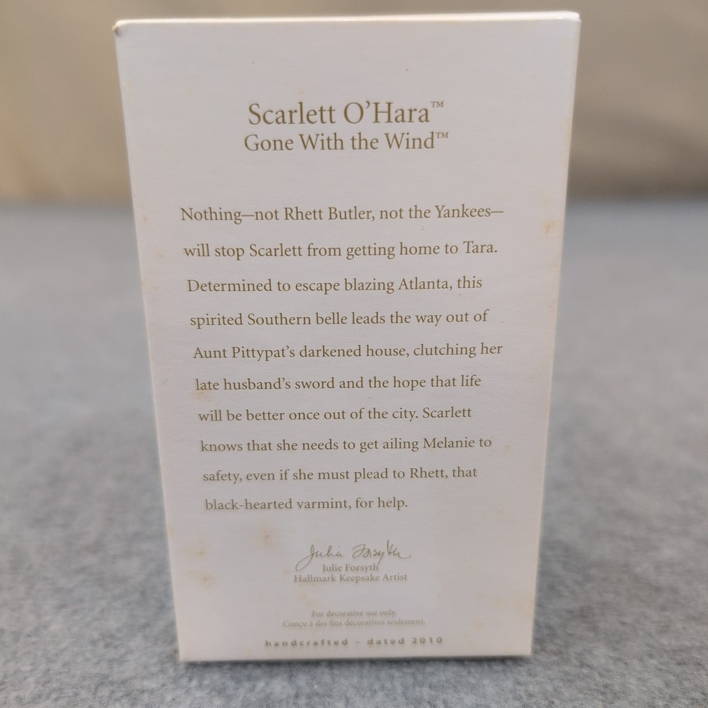 Hallmark Keepsake Scarlett O Hara Gone With The Wind Christmas Ornament 2010 - Picture 2 of 3